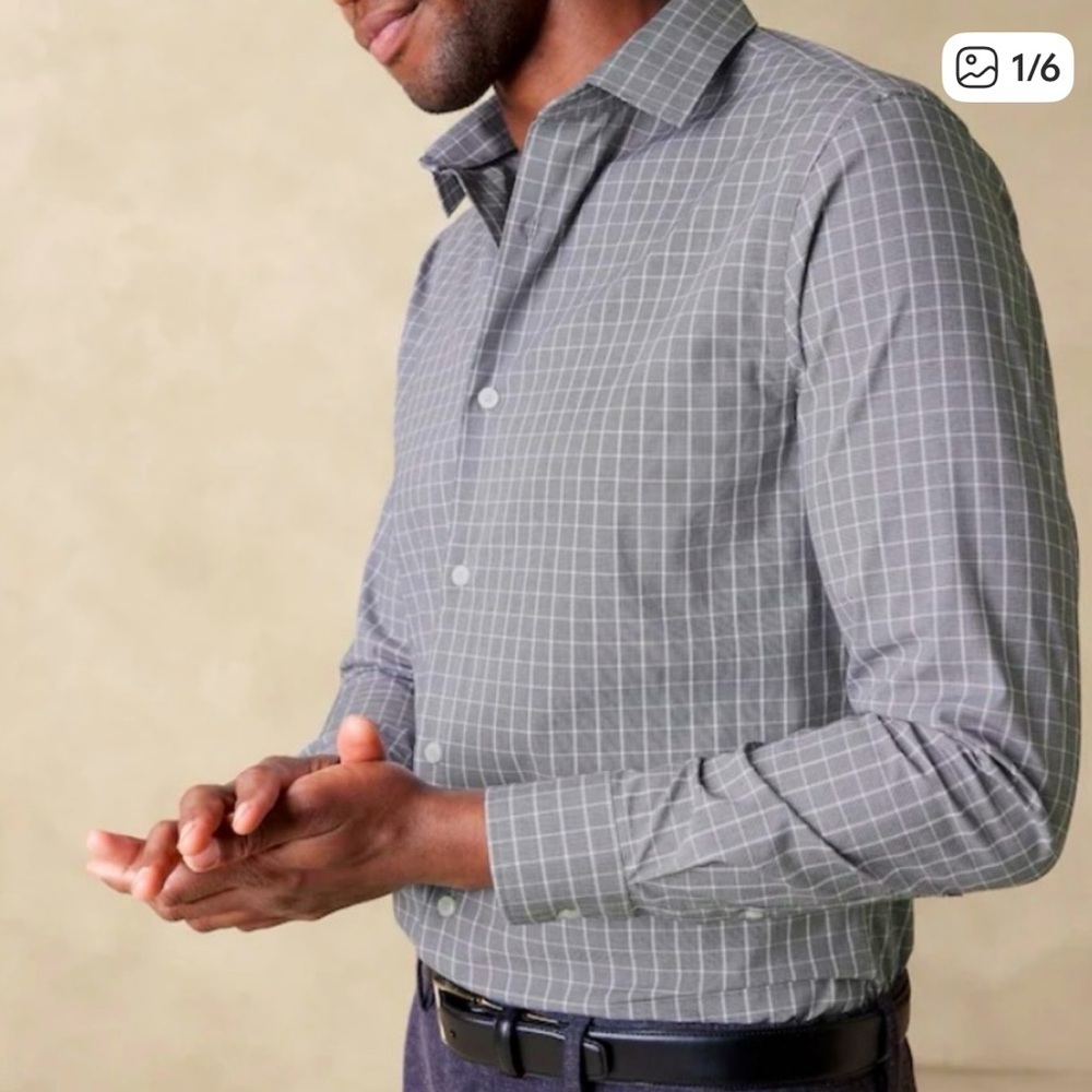 Banana Republic Grant Fit 120s Supima Cotton Shirt